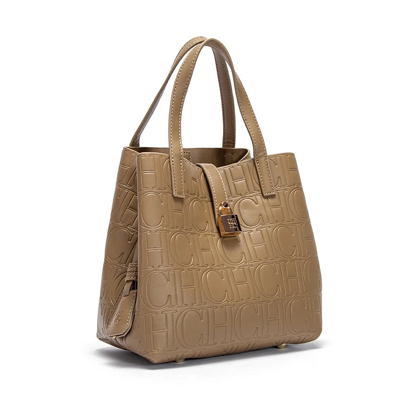 Classic Solid Color Large Tote Bag Women's Handbag