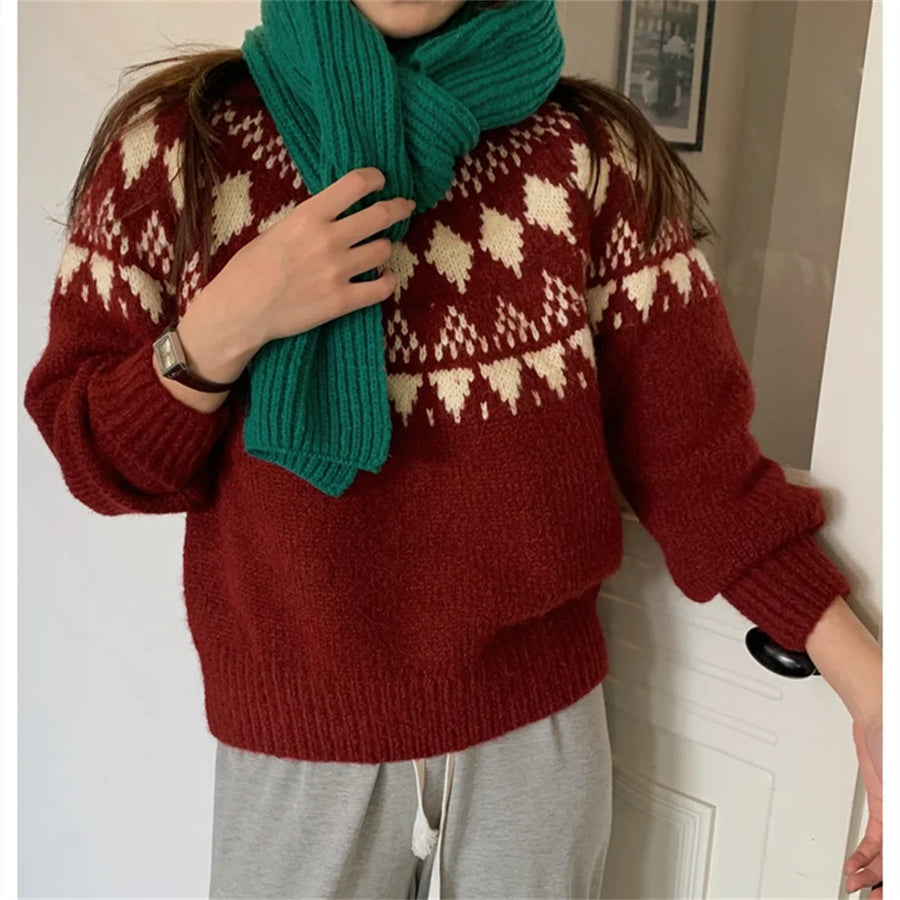 Sweaters Vintage Winter Knitted Thicken Pullovers - 3IN SMART Shop  #