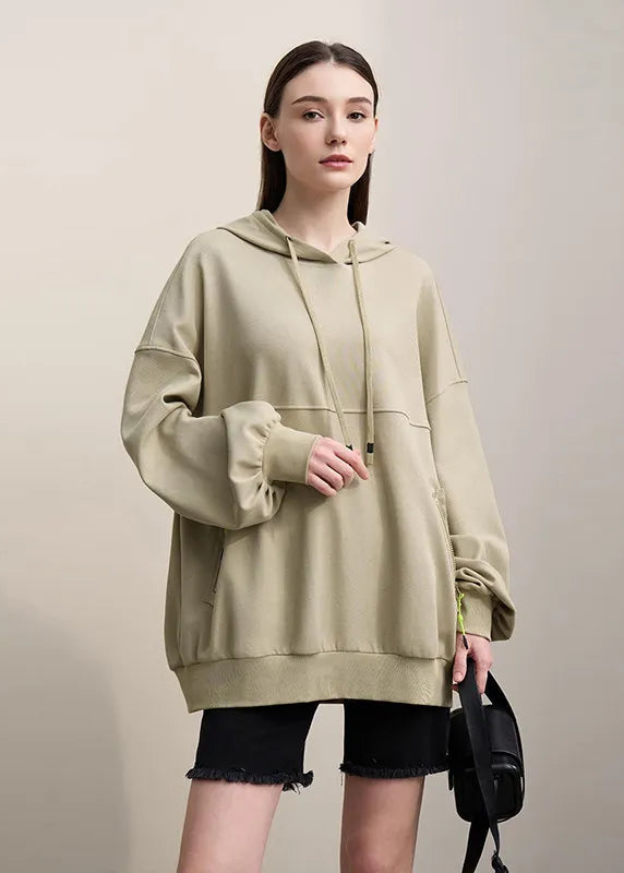 Amii Women's Sweatshirt 2026 Spring New Casual Letter Embroidery Printed Hooded Sweater Women's Loose Versatile Top 12641024 Loran