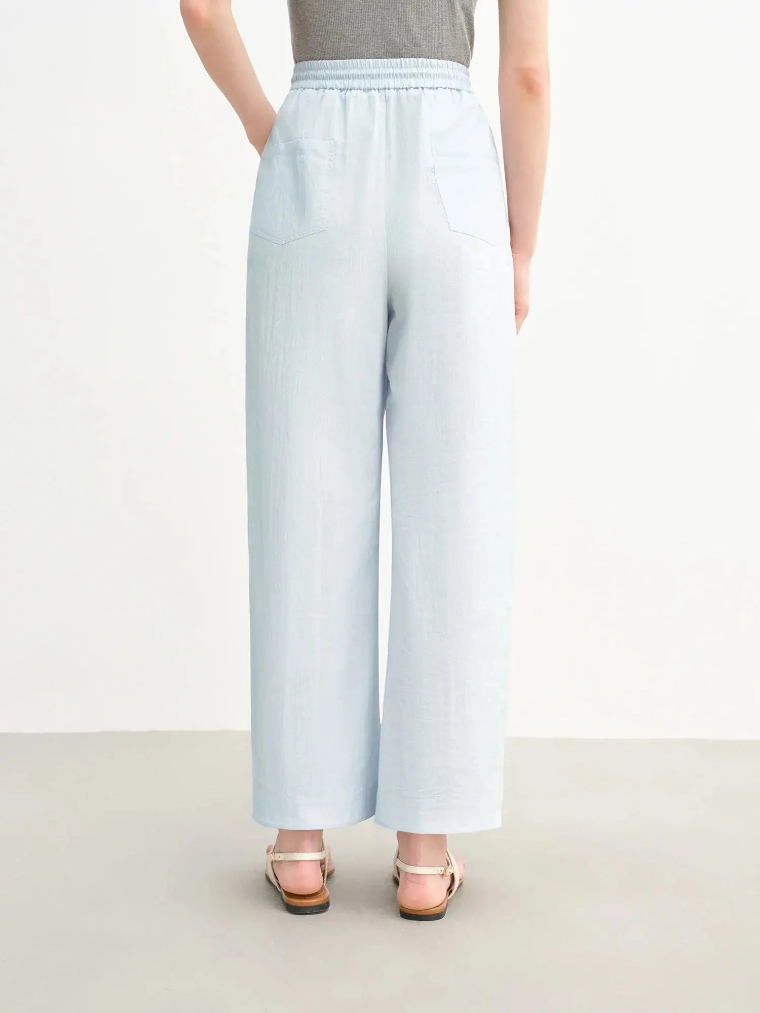 Comfy Wide-Leg Drawstring Pants - Loran
