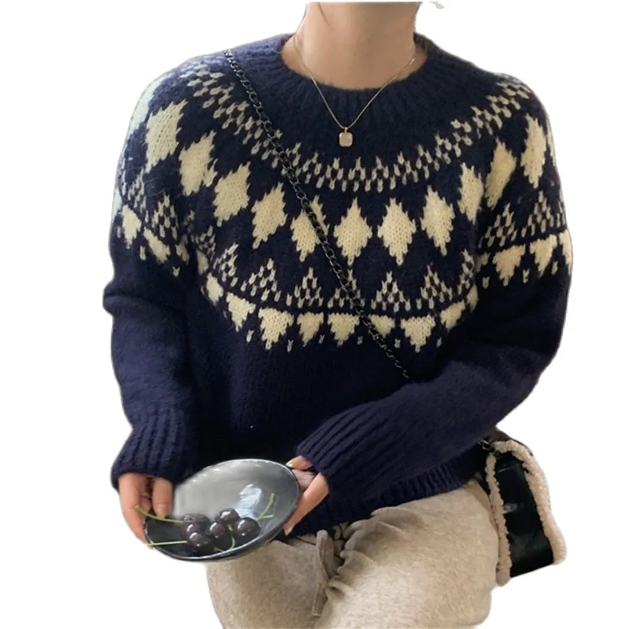 Sweaters Vintage Winter Knitted Thicken Pullovers - 3IN SMART Shop  #