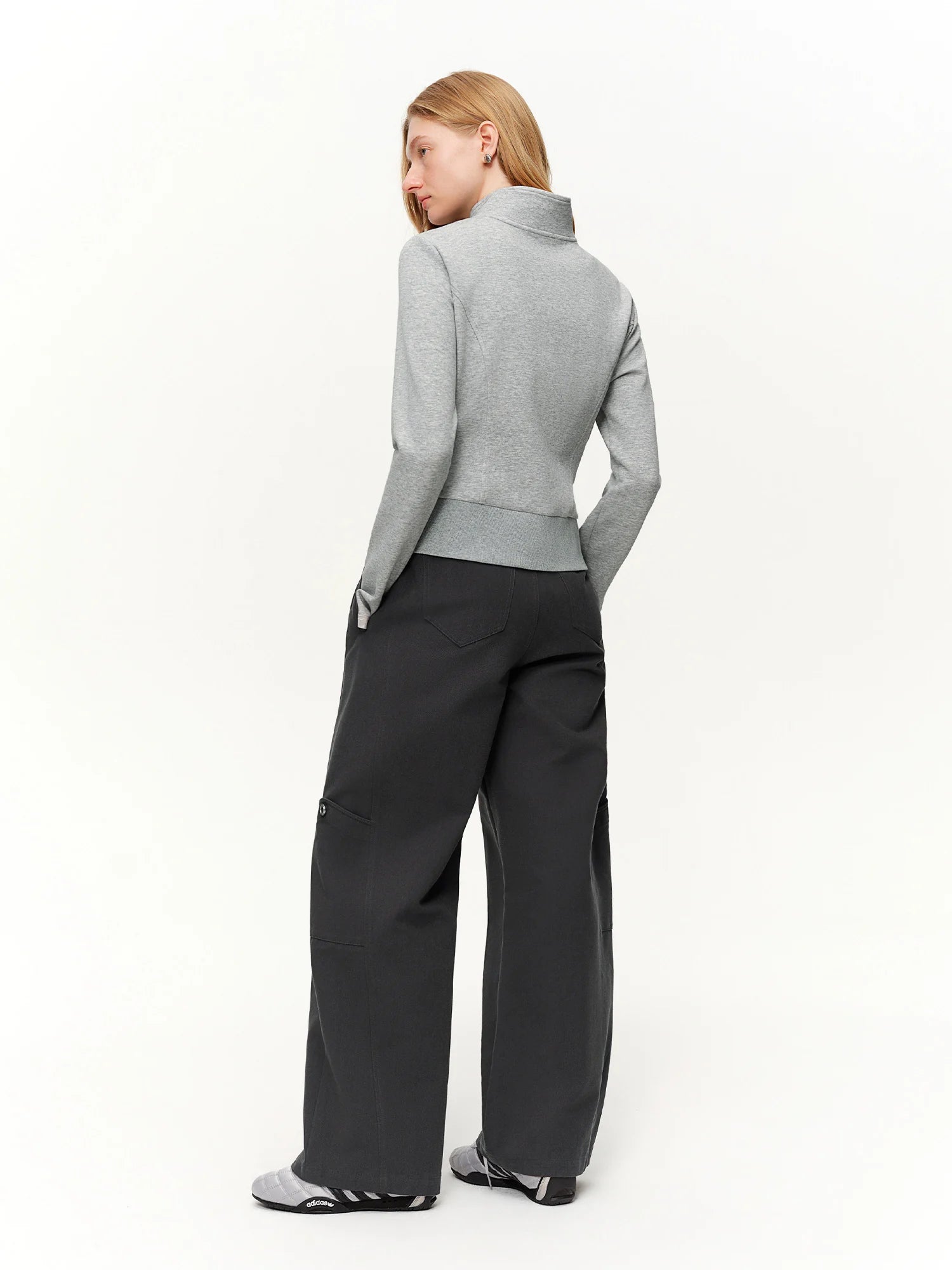 DUSHU 【Relaxed Code】Women Notched Collar Casual Hooded Sweater New Arrival Spring 2026 Collection Chic Short Jacket Spring Coat Loran
