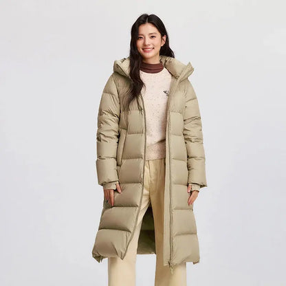 Semir Down Jacket Women Long Length Hooded Loose 2025 New Winter Goose Down LORAN STORE