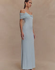 Elegant Off-Shoulder Backless Gown