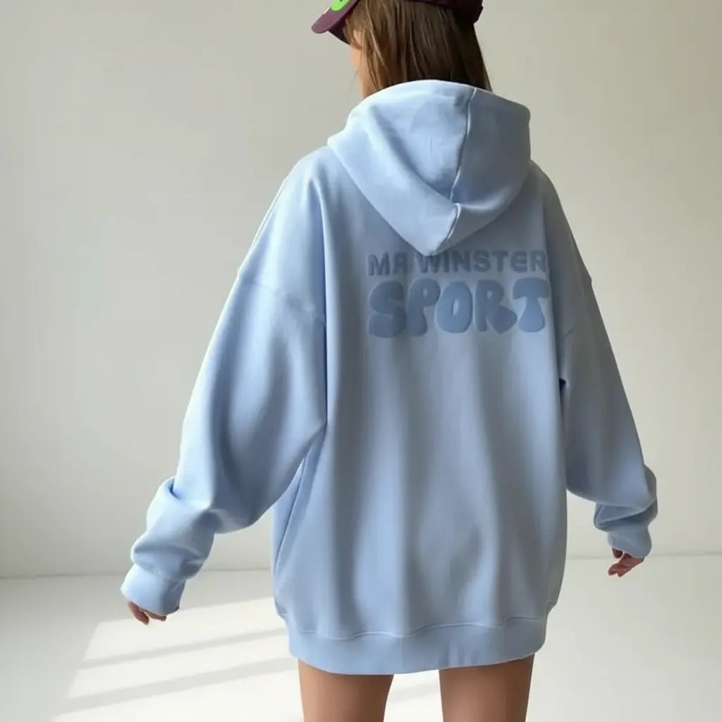 Thick, Fleece-Lined  Wings Hoodie - Loran