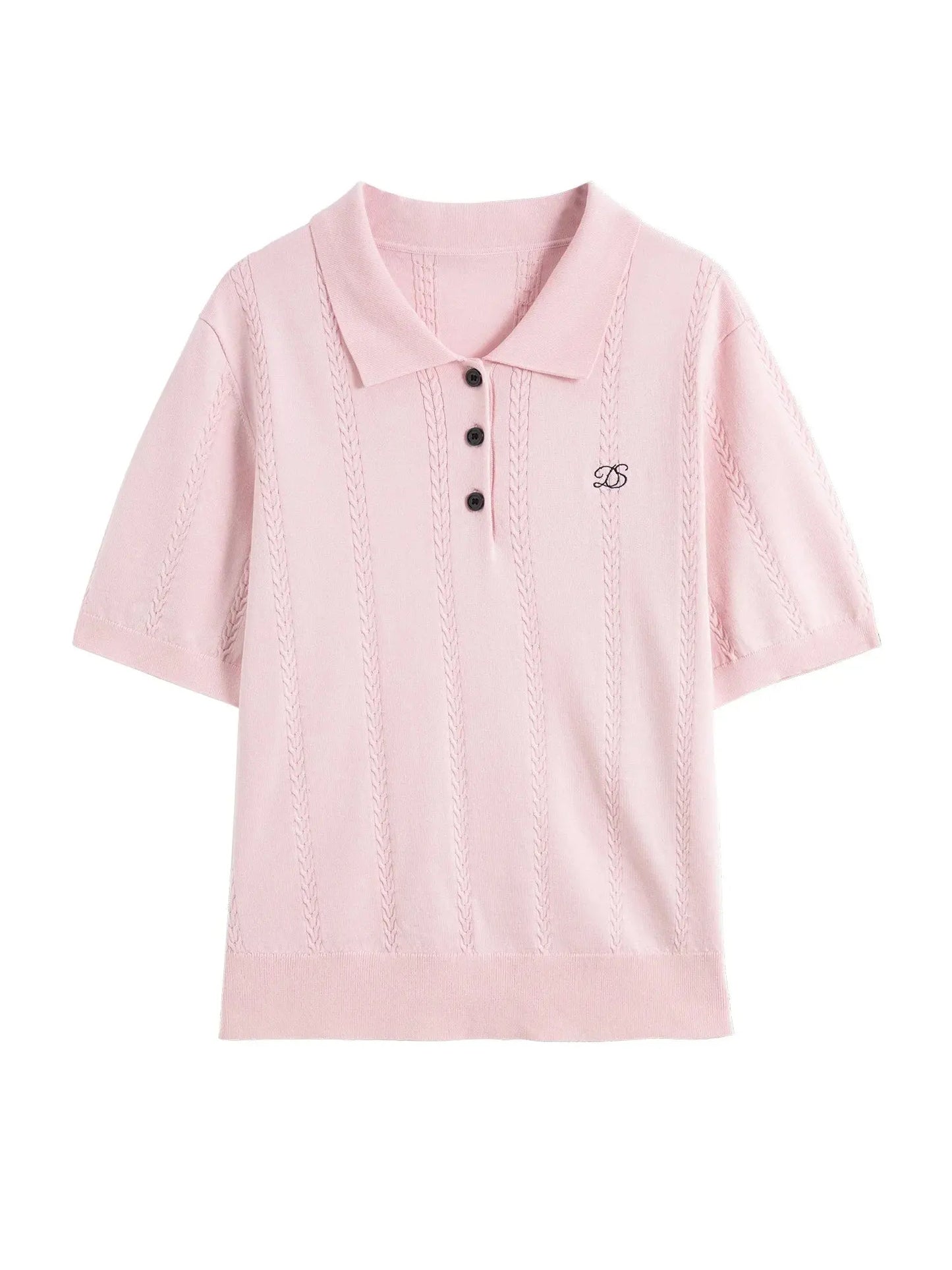 Plus Size Summer Lyocell Knit Polo Neck LORAN STORE