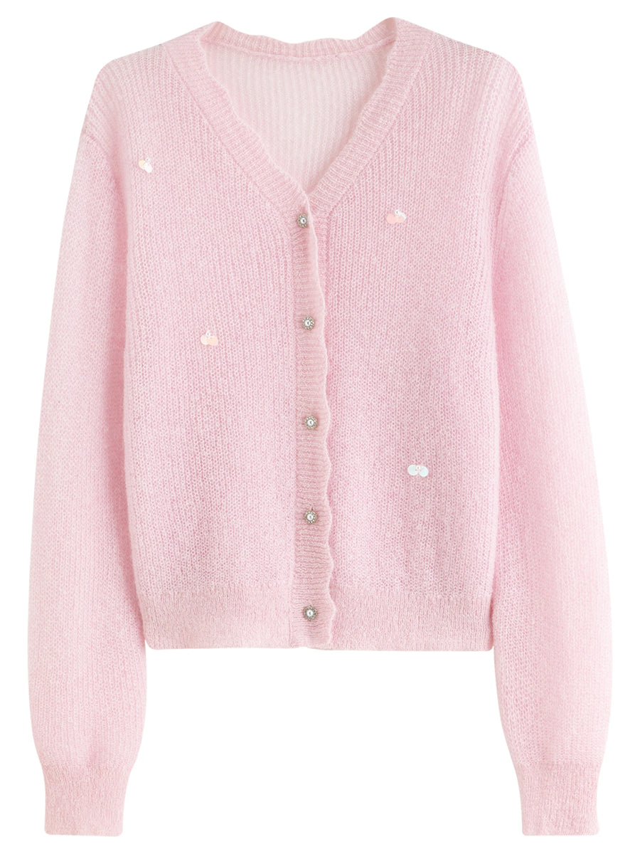 Easy-to-Wear Knitted Cardigan Sweater for Fall