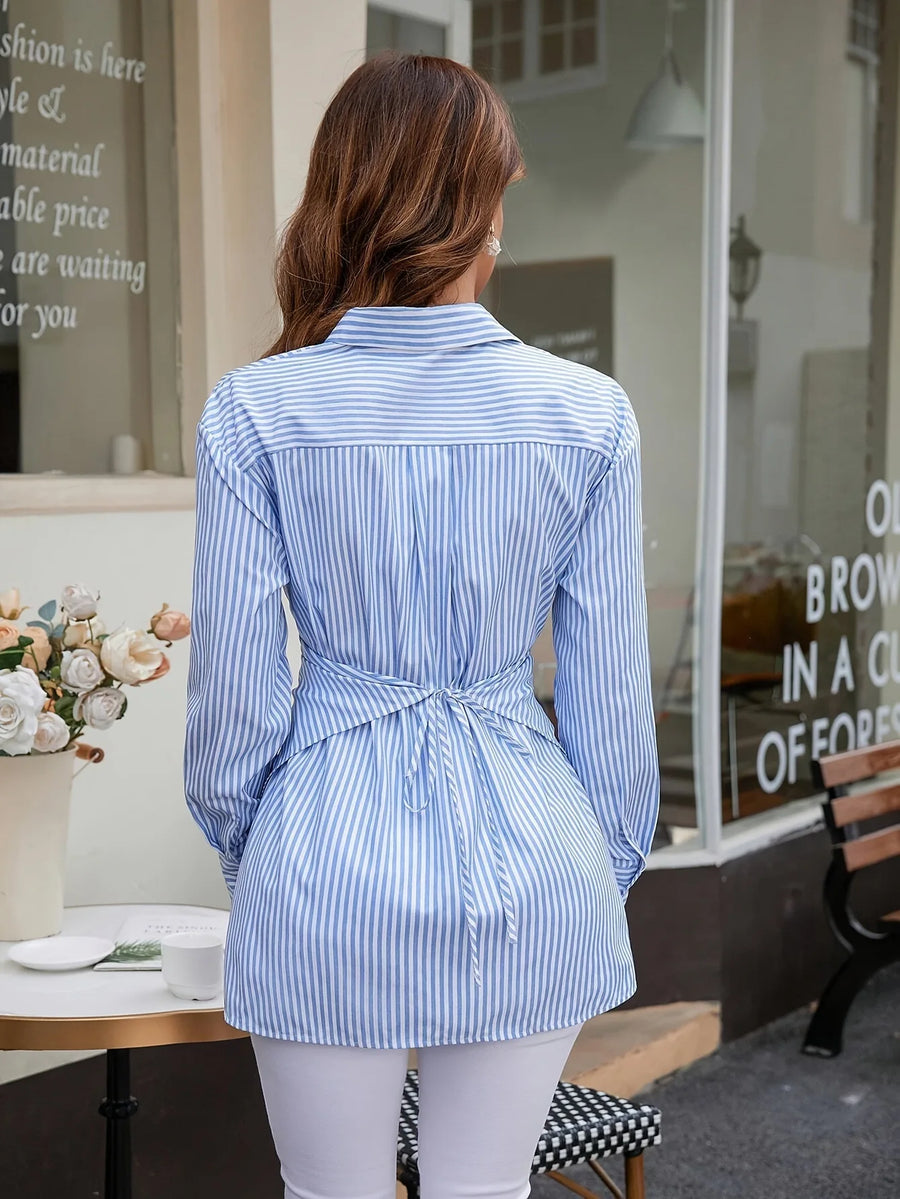 Striped Summer Shirt for Women