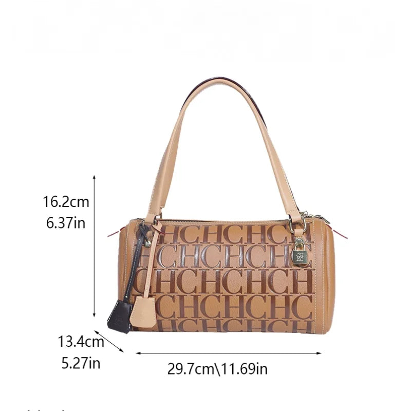 CH Large Capacity Women's Bucket Bag Classic Print