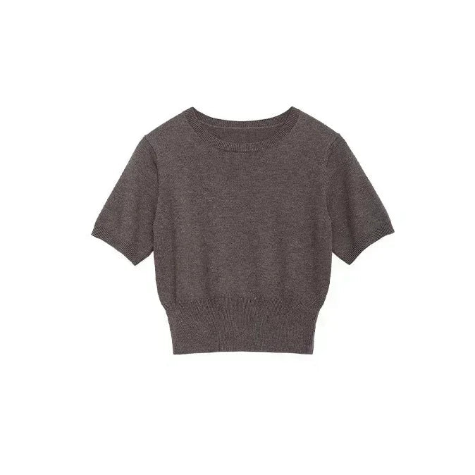 CHIC VEN Women Skirt Sets Solid Knitted Cardigan Short Sleeved Top Female Pleated Skirt Three Piece Optional Spring Autumn 2024 Loran