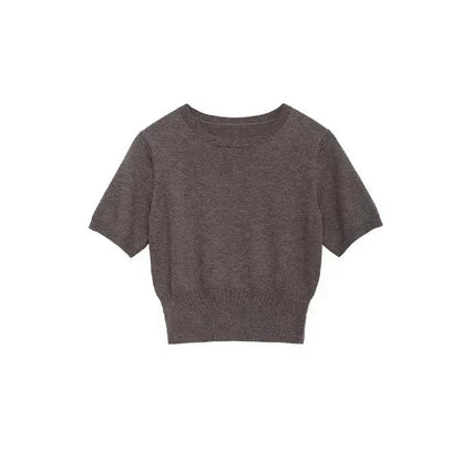 CHIC VEN Women Skirt Sets Solid Knitted Cardigan Short Sleeved Top Female Pleated Skirt Three Piece Optional Spring Autumn 2024 Loran