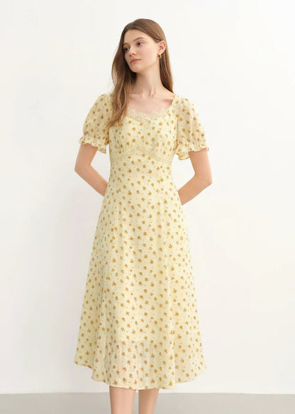 Plus Size Floral Lace Dress Tailored Summer Midi Loran