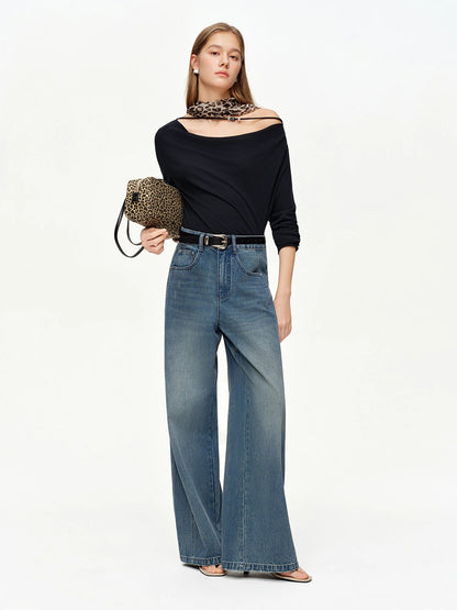 Elegant Lace Patchwork T-Shirt Slim Spring Commuter Top Loran