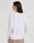 Women’s Premium Silk-Blend Pullover in Soft Ribbed Wool