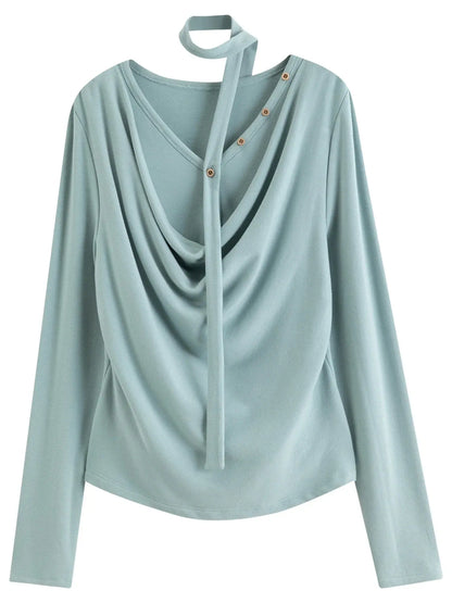 Flattering Mock Two-Piece Layered T-Shirt - Plus Size LORAN STORE
