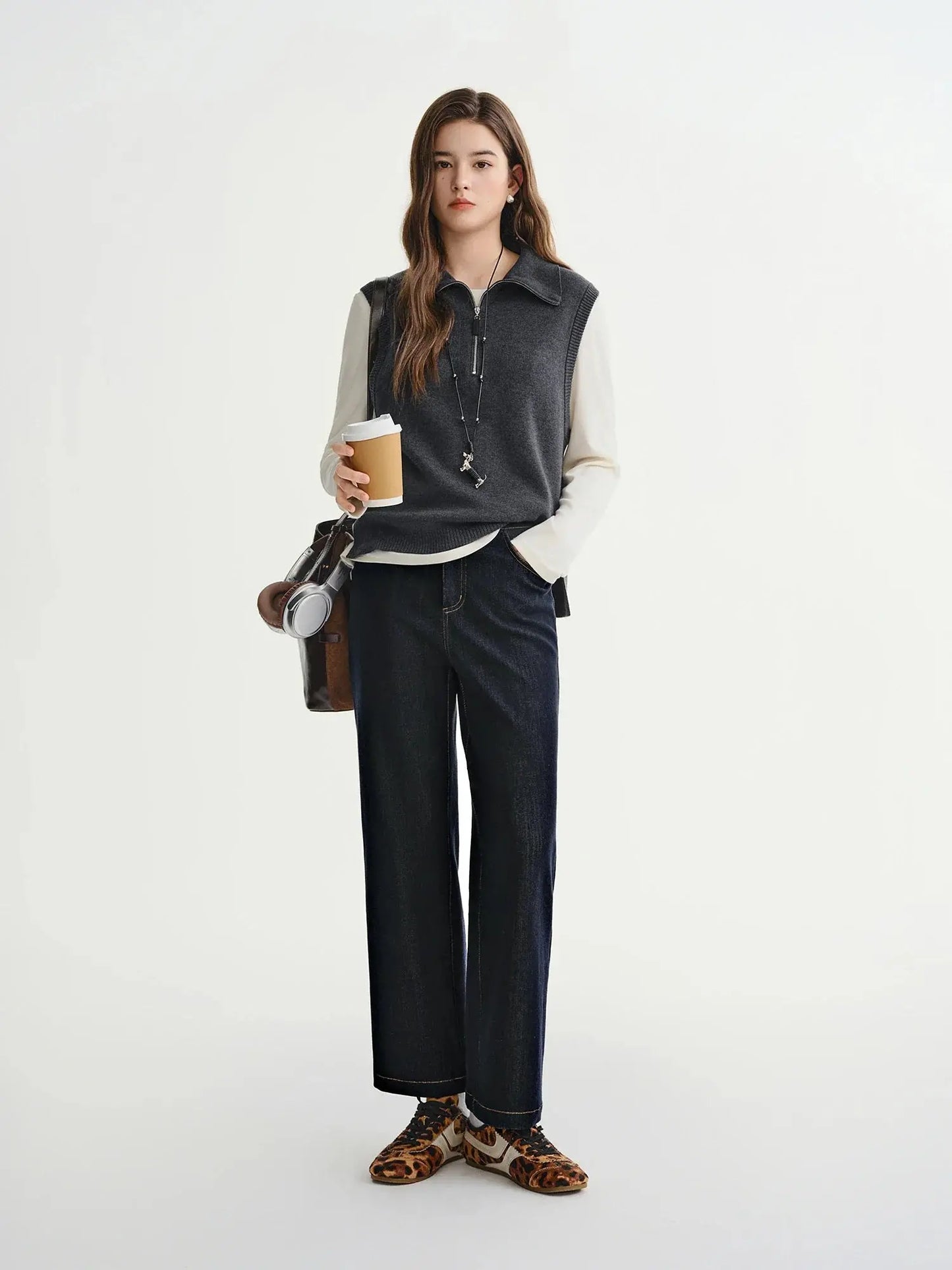 Women's Plus Size Comfort Straight Leg Denim Trousers - Loran