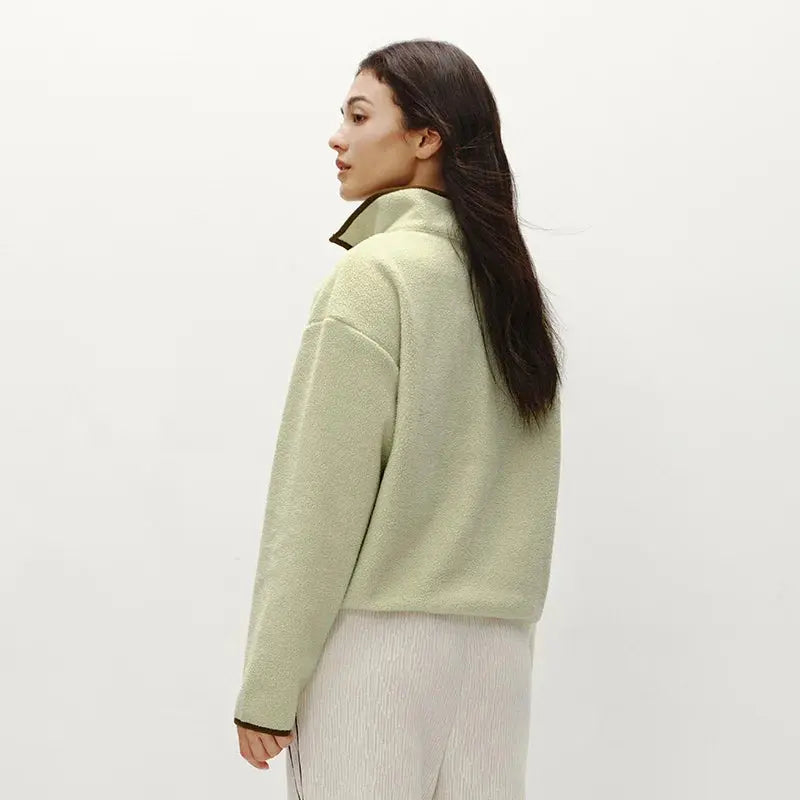 Women's Embroidered Fleece Sweatshirt LORAN STORE
