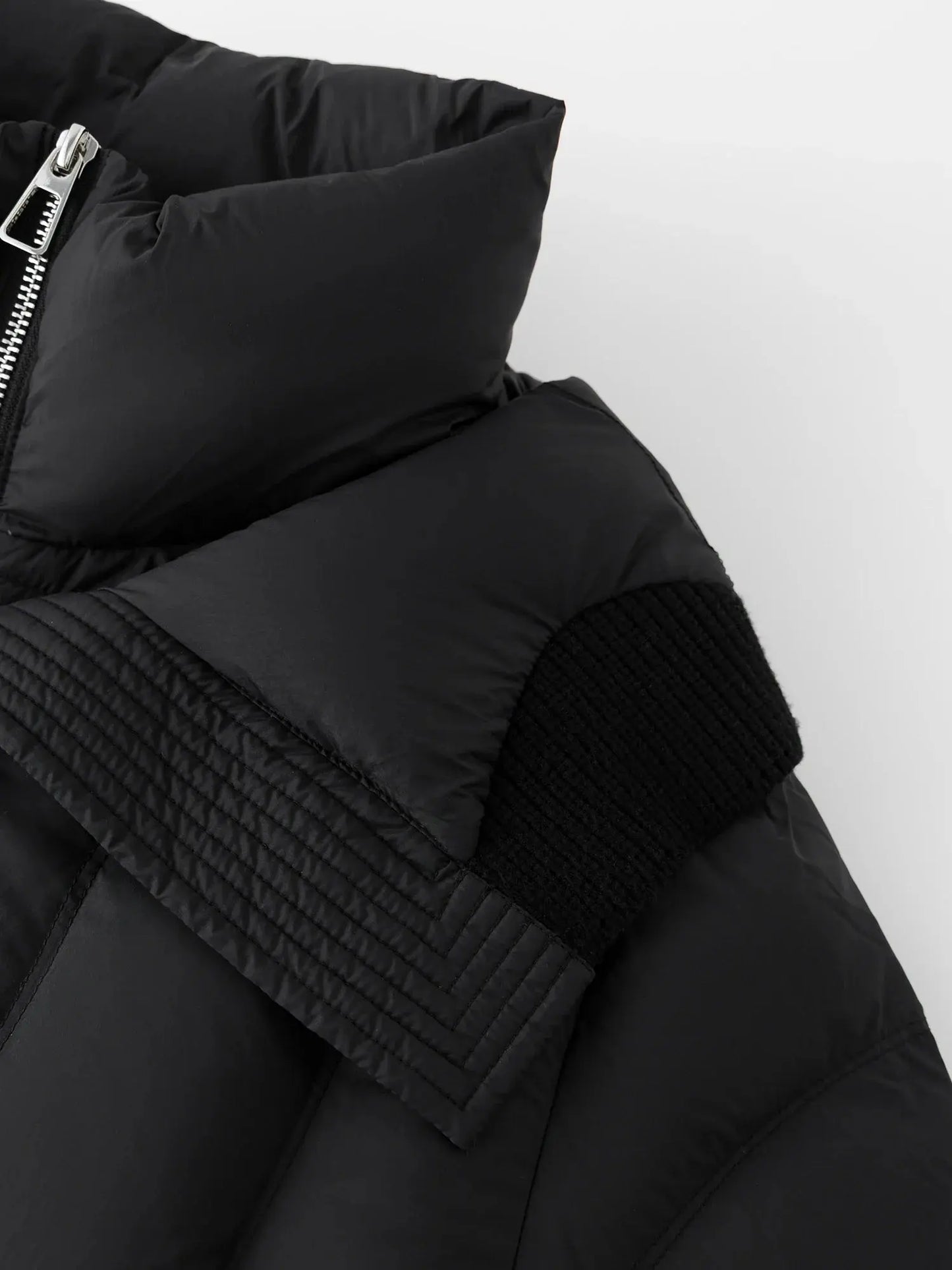 Plus Size Quilted Splicing Short Winter Jacket - Loran