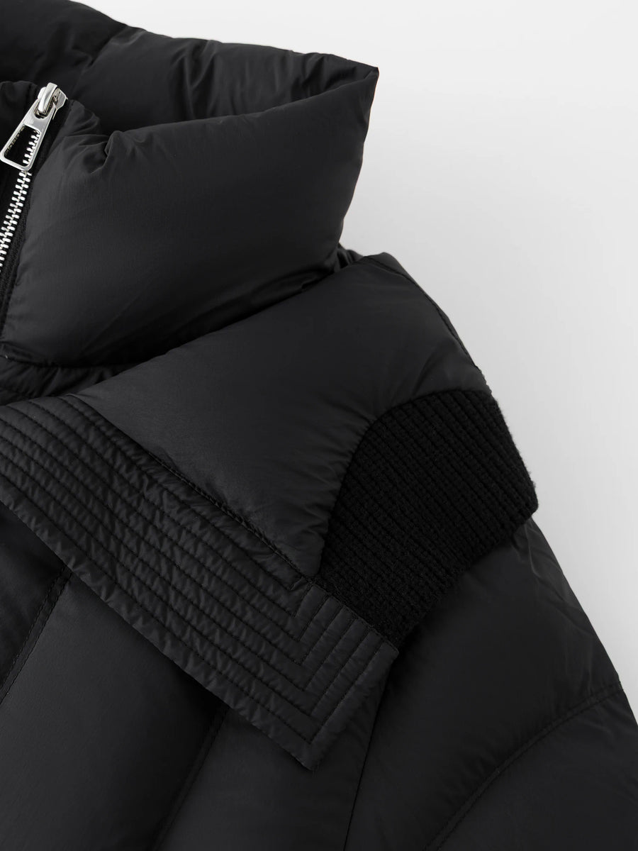 Plus Size Quilted Splicing Short Winter Jacket