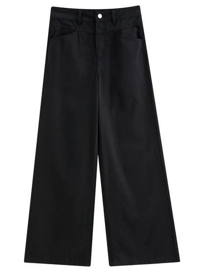 Multi-Color Wide-Leg Straight Jeans - Loran