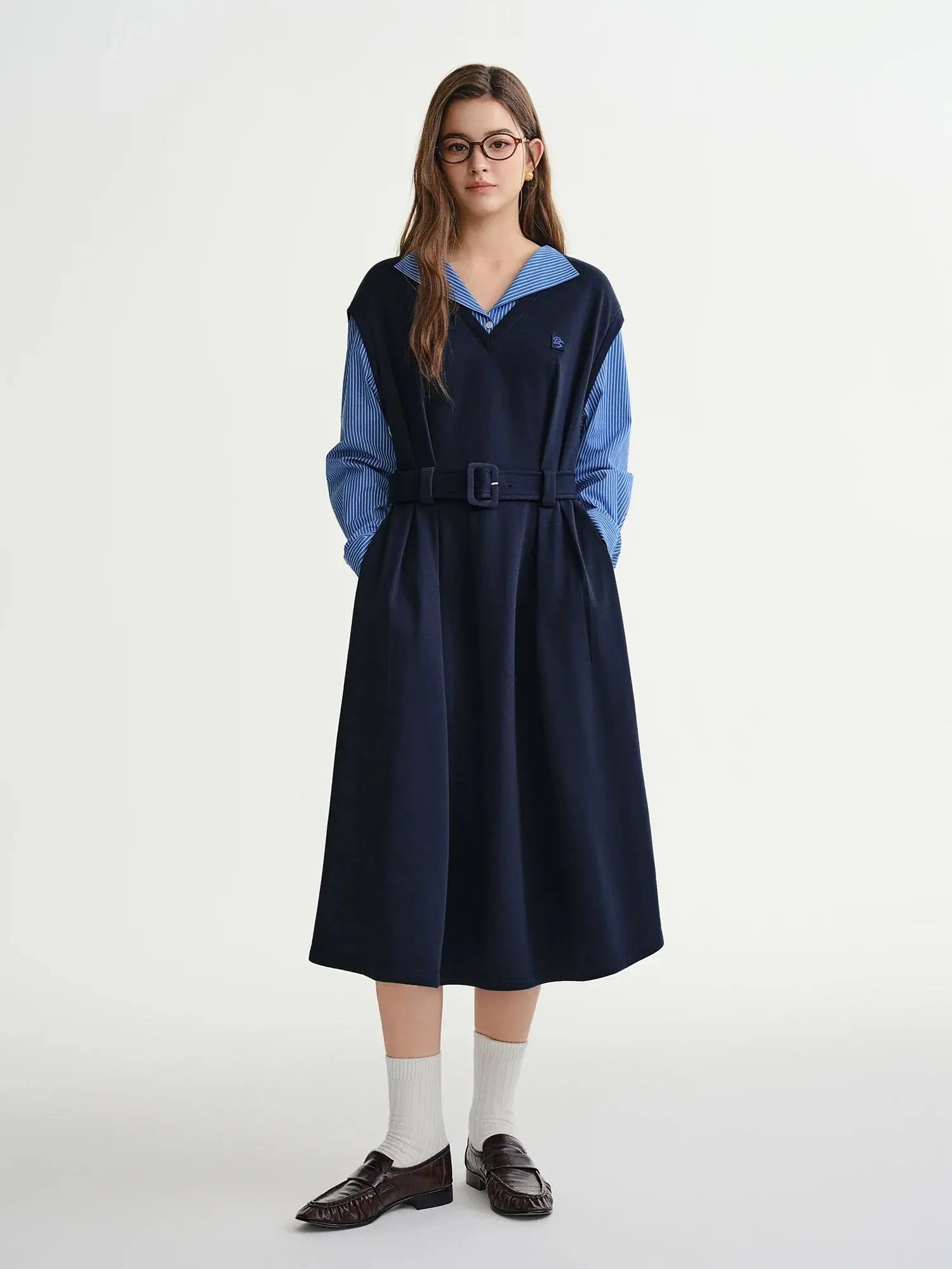 Plus Size Oversized Sweatshirt Dress - Loran