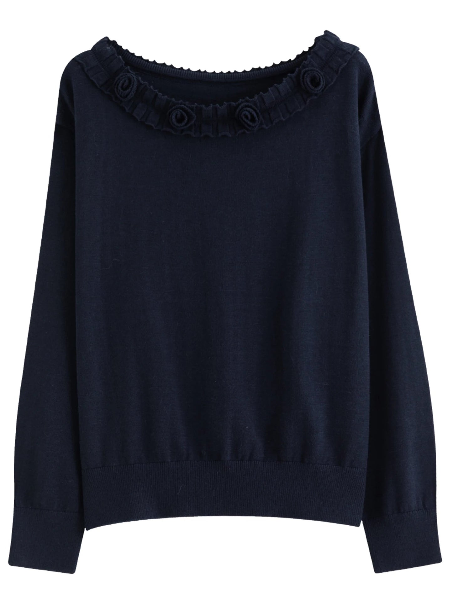 Stylish Trimmed Knit Set Off-Shoulder Top & Mini Skirt Loran