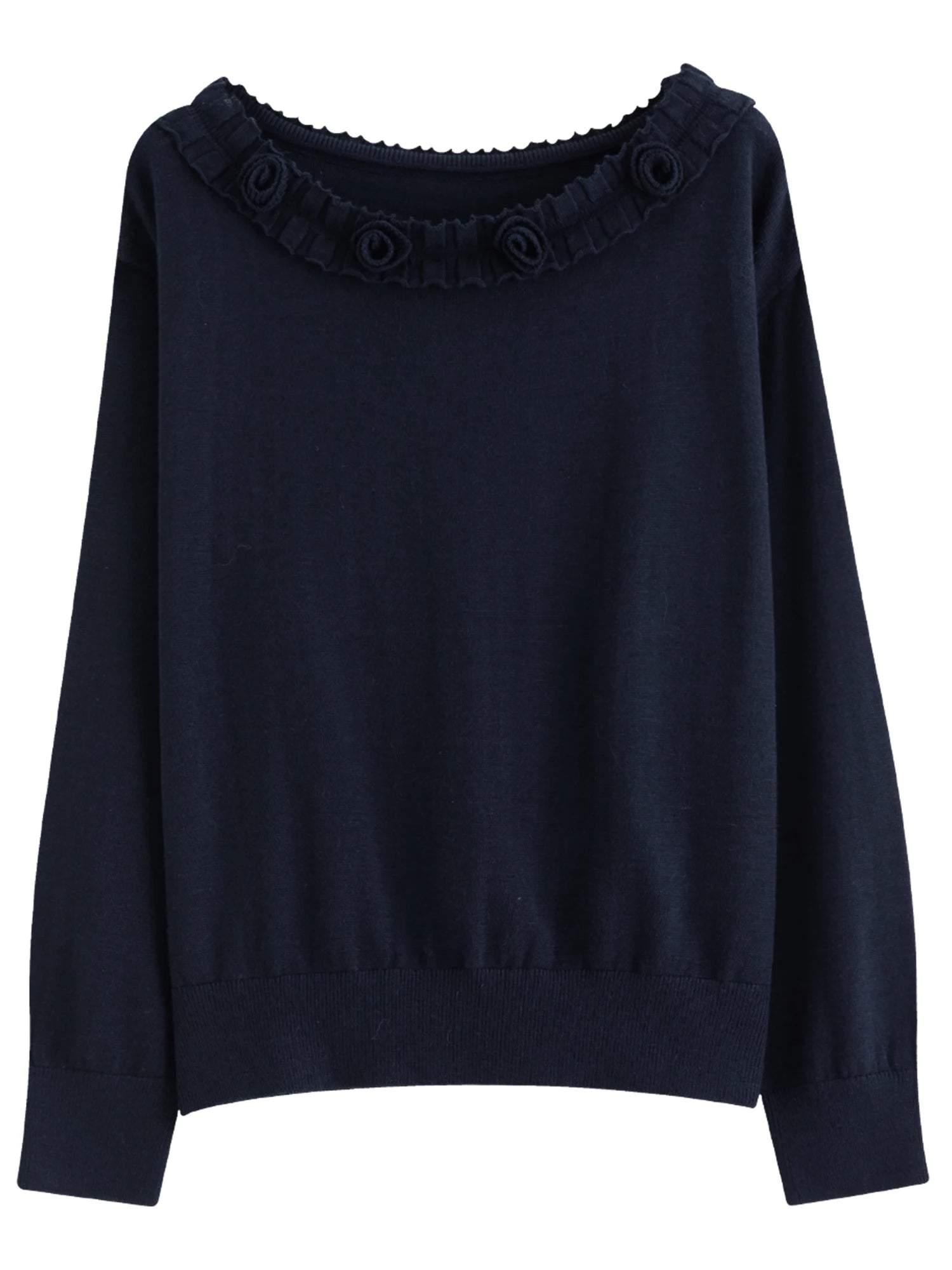 Stylish Trimmed Knit Set Off-Shoulder Top & Mini Skirt Loran