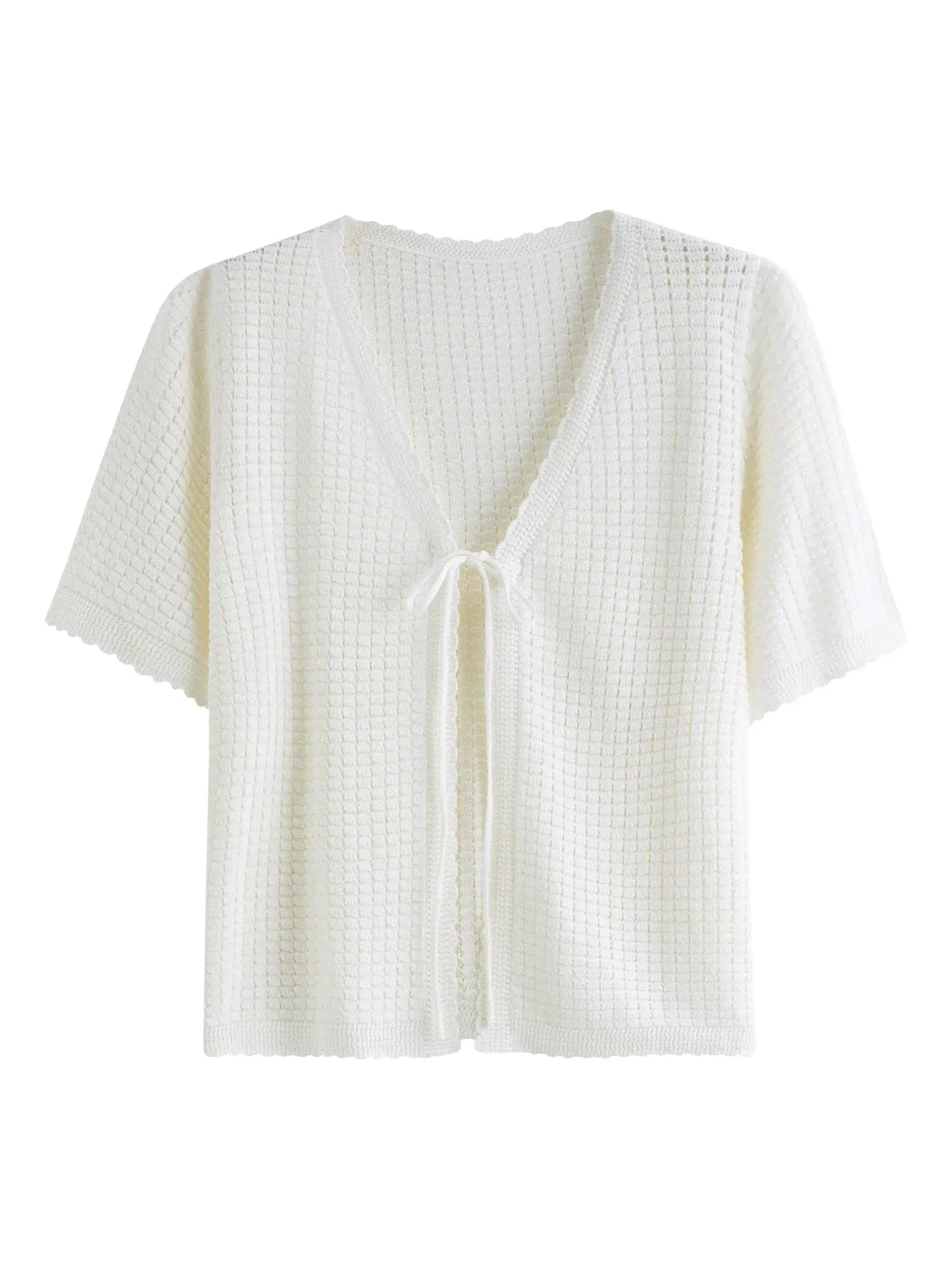 Fluid Silhouette Summer Mesh Cardigan - Loran
