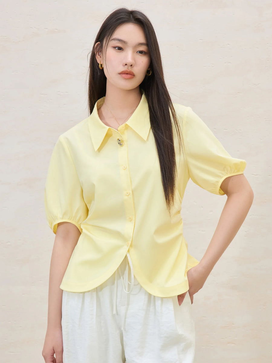 Elegant Summer Short-Sleeve Shirt