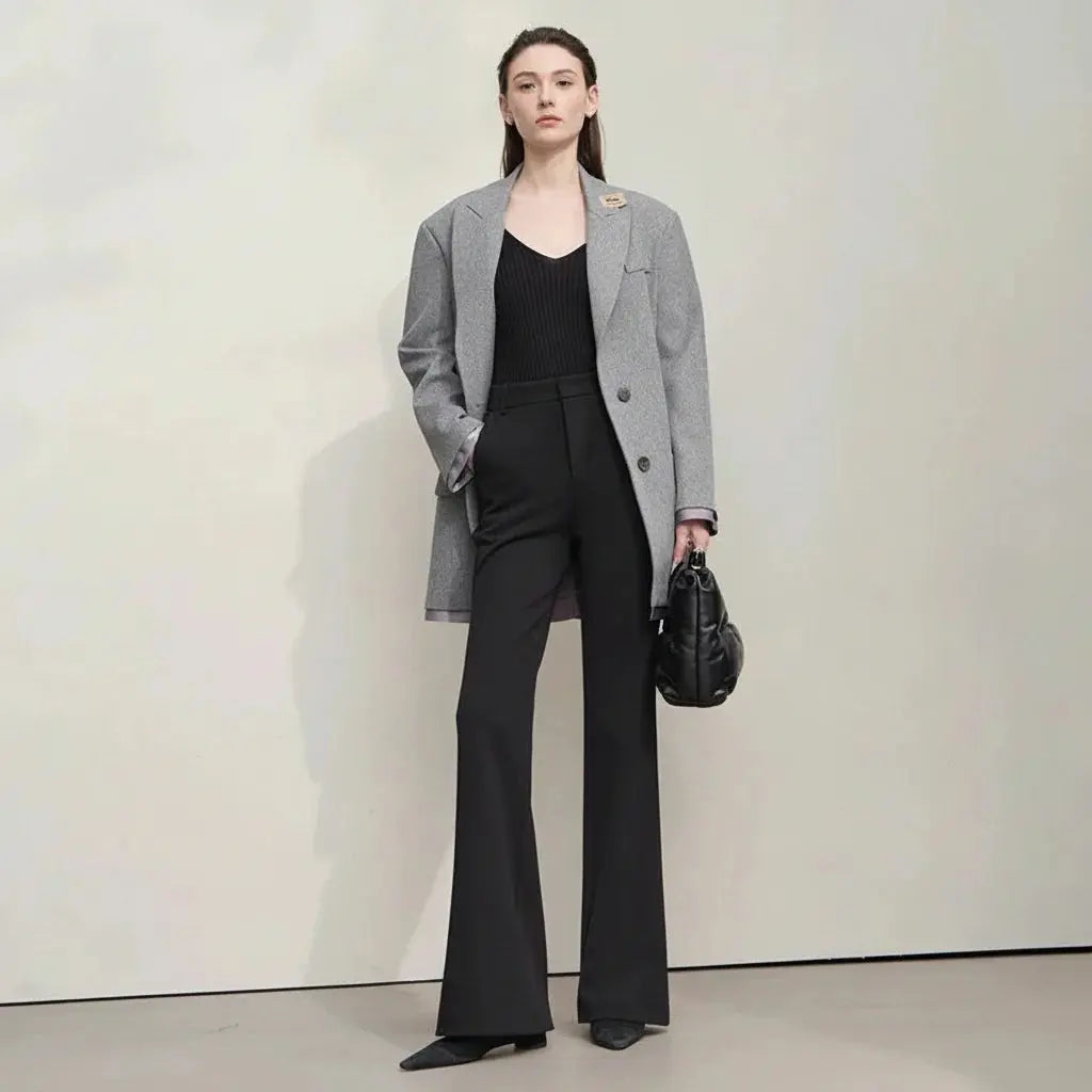 High-Waist Full-Length Pants for Women - Loran