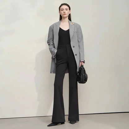 High-Waist Full-Length Pants for Women - Loran