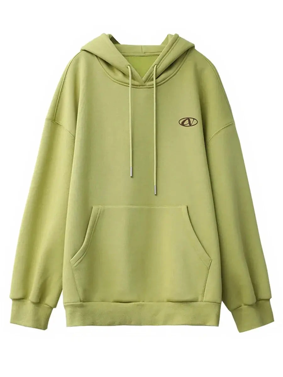 Women's Plush Drawstring Hoodie - Loran