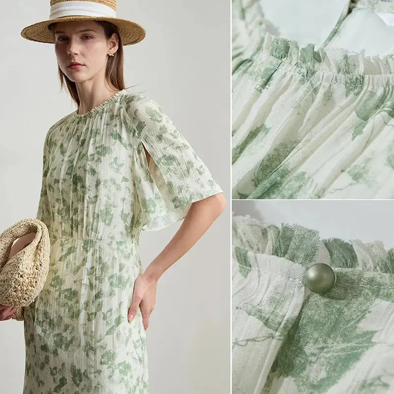 Minimalist Summer Round Neck Midi - Loran