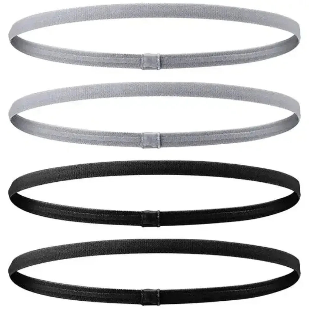 4-Pack Non-Slip Elastic Sports Thicken Headbands