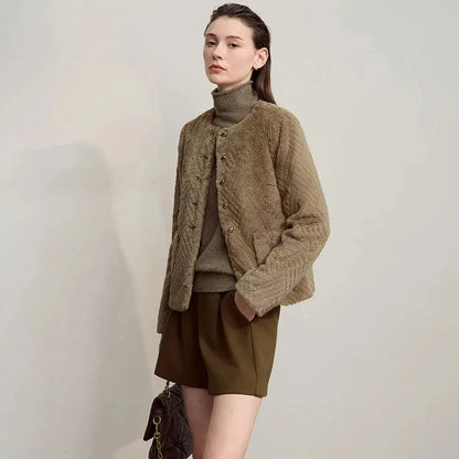 Women's Versatile Warm Knit Winter Coat - Loran