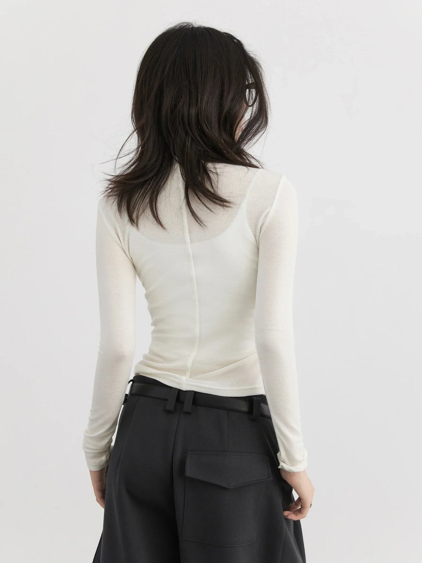 CHIC VEN Women's T-Shirts Slim New Four-color Optional Knitted Basic Female Sweater Woman Tees Spring Autumn 2025 Loran