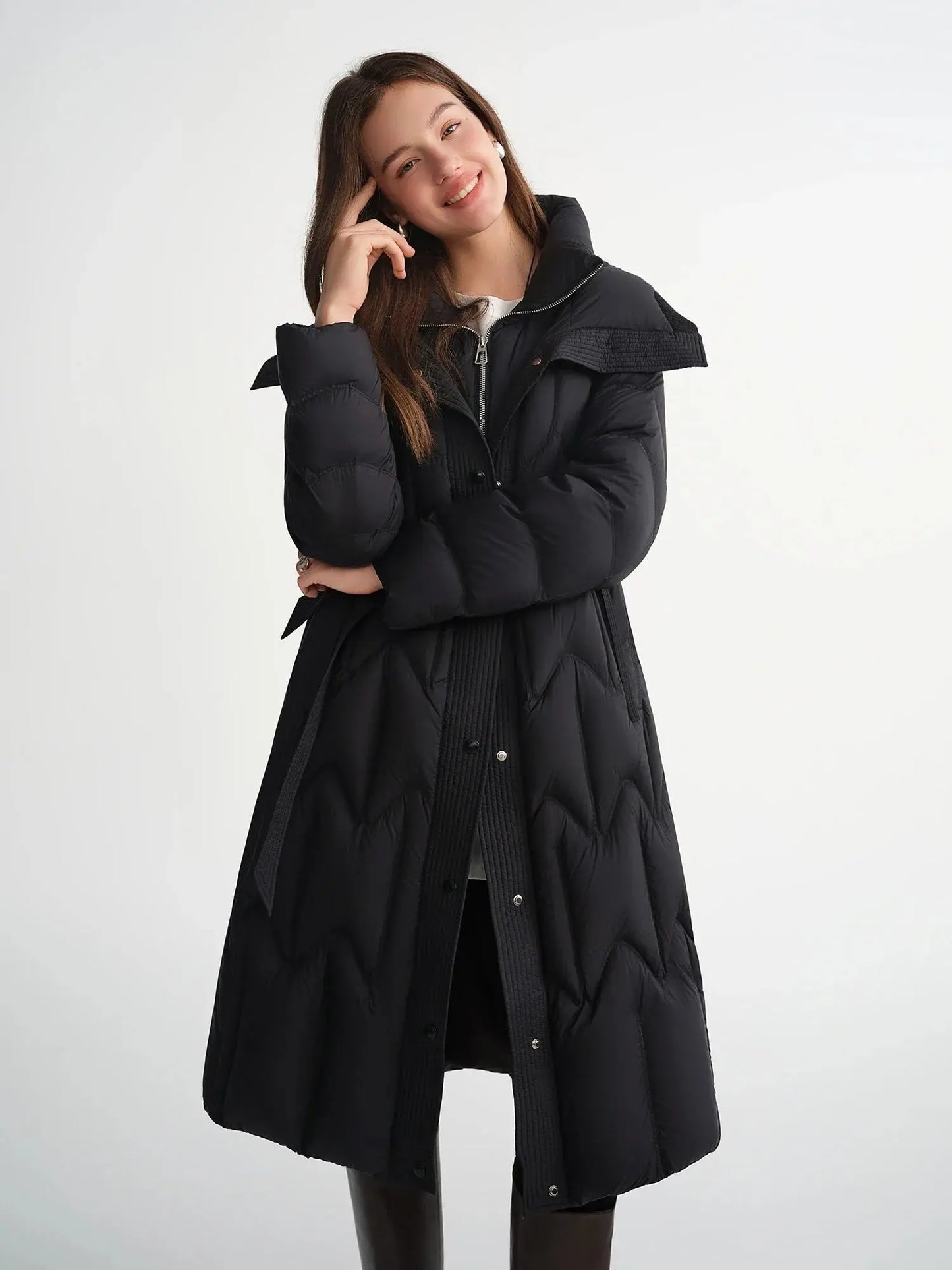 Plus Size Quilted Splicing Short Winter Jacket - Loran