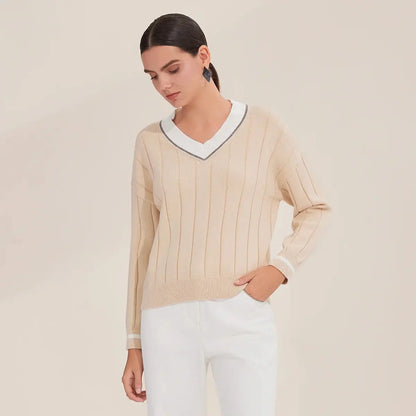 Women’s Luxe Cotton V-Neck LORAN STORE