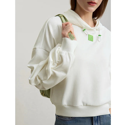 Women's Embroidered Hooded Casual Spring Pullover