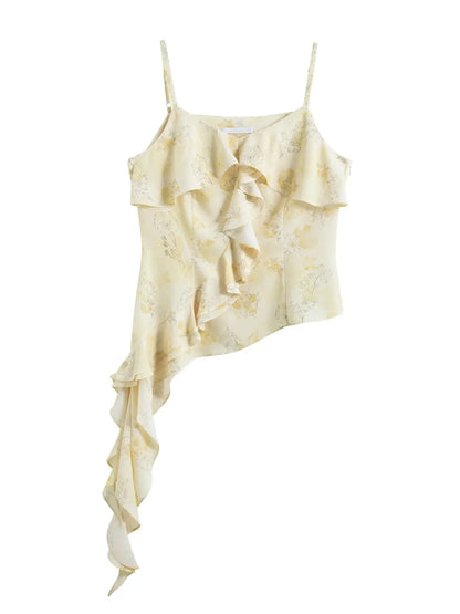 Plus Size Ruffled Top and Skirt Ensemble LORAN STORE