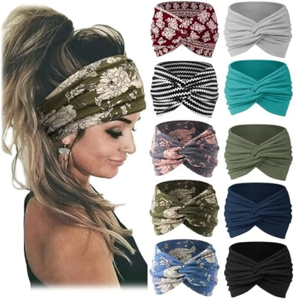 Women's Non-Slip Sports Headbands Soft & Elastic