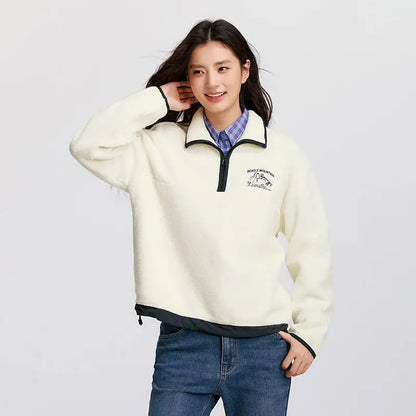 Women's Embroidered Fleece Sweatshirt LORAN STORE