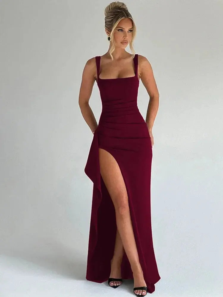 Chic Strappy Backless President's Dress - Loran