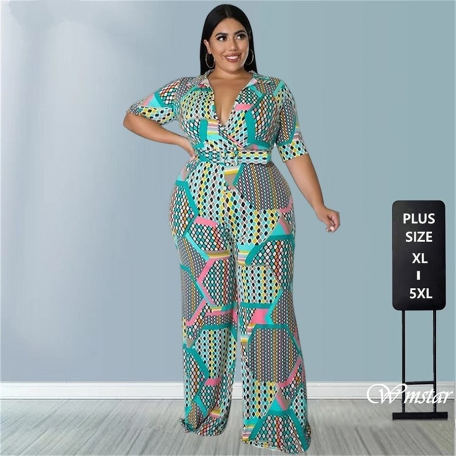 Plus Size Jumpsuit Printed - 3IN SMART Shop  #