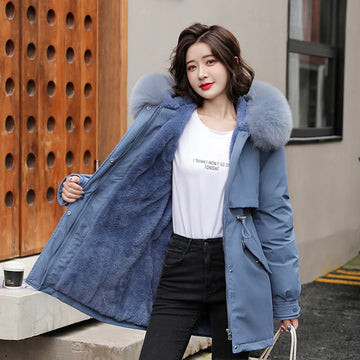 Fashion Long Coat Winter Thick Warm Hooded Jacket - 3IN SMART Shop  #