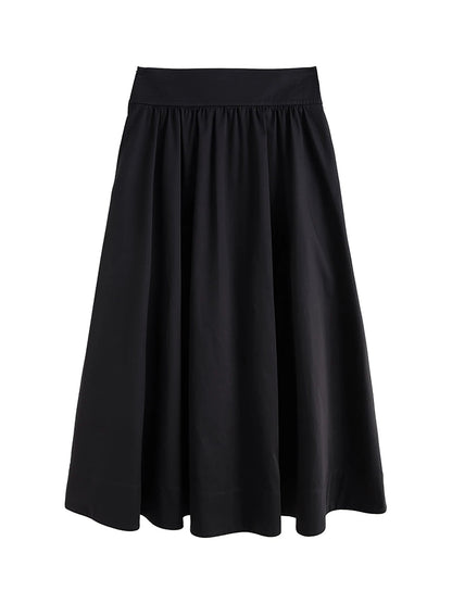 Plus Size High Waist Umbrella Skirt Elegant Chic Fit Loran