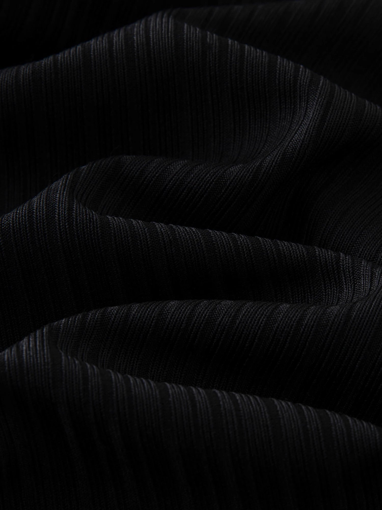 Black Wide-Leg Stretch Pants Casual Chic Trousers