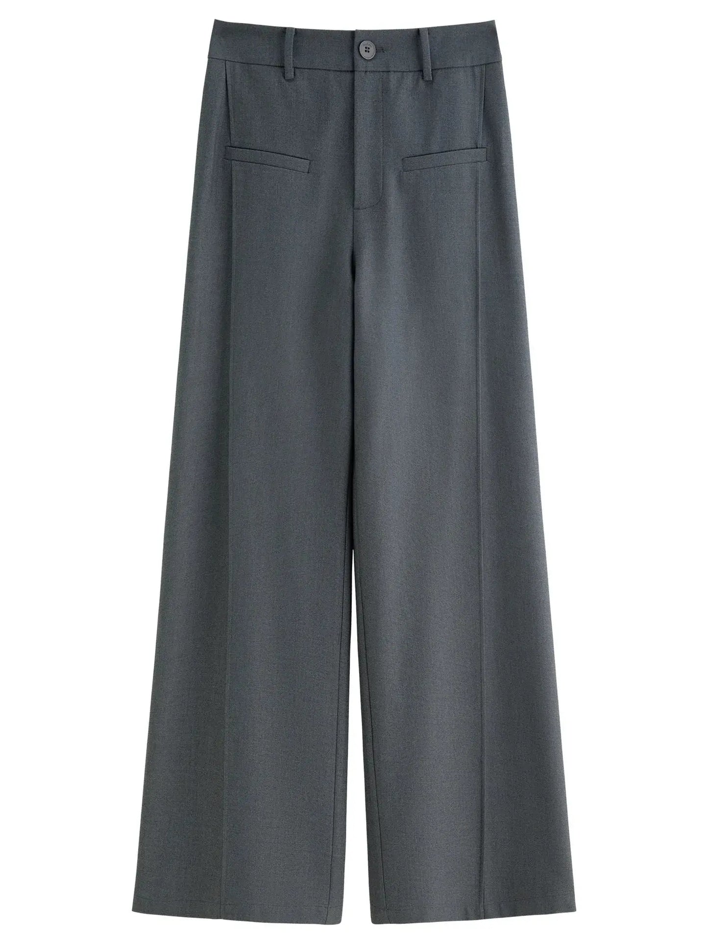 Relaxed Fit Office & Casual Pants with Structured Seam Details - Loran