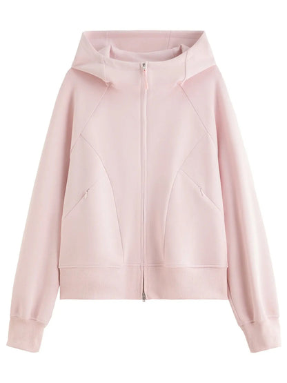 Plus Size Cozy Fall Hoodie & Midi Skirt Set - Loran