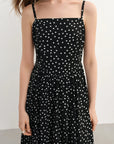 Elegant Slimming Plus Size Polka Dot Dress